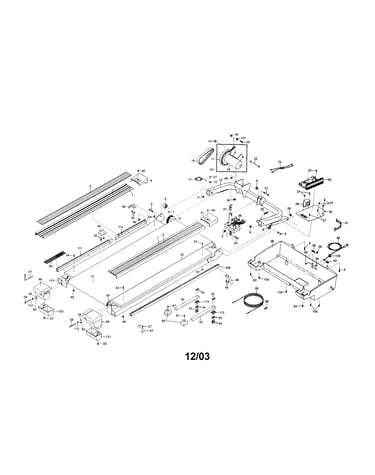 Walking belt/motor/belly pan