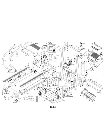 Console/walking belt/motor/hood