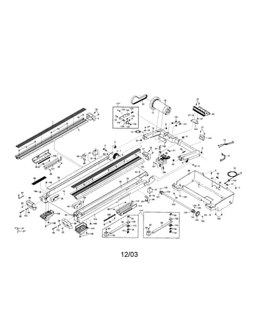 Walking belt/motor/belly pan