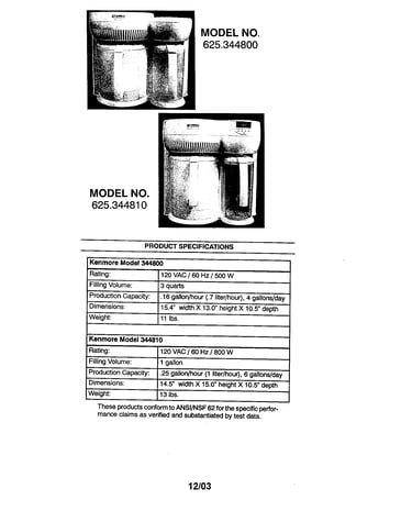 Counter top water purifier
