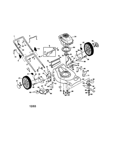 Engine/housing/handle