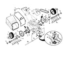 Craftsman 917371500 wheels/tires/bag/belt diagram