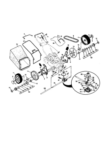 Wheels/tires/bag/belt