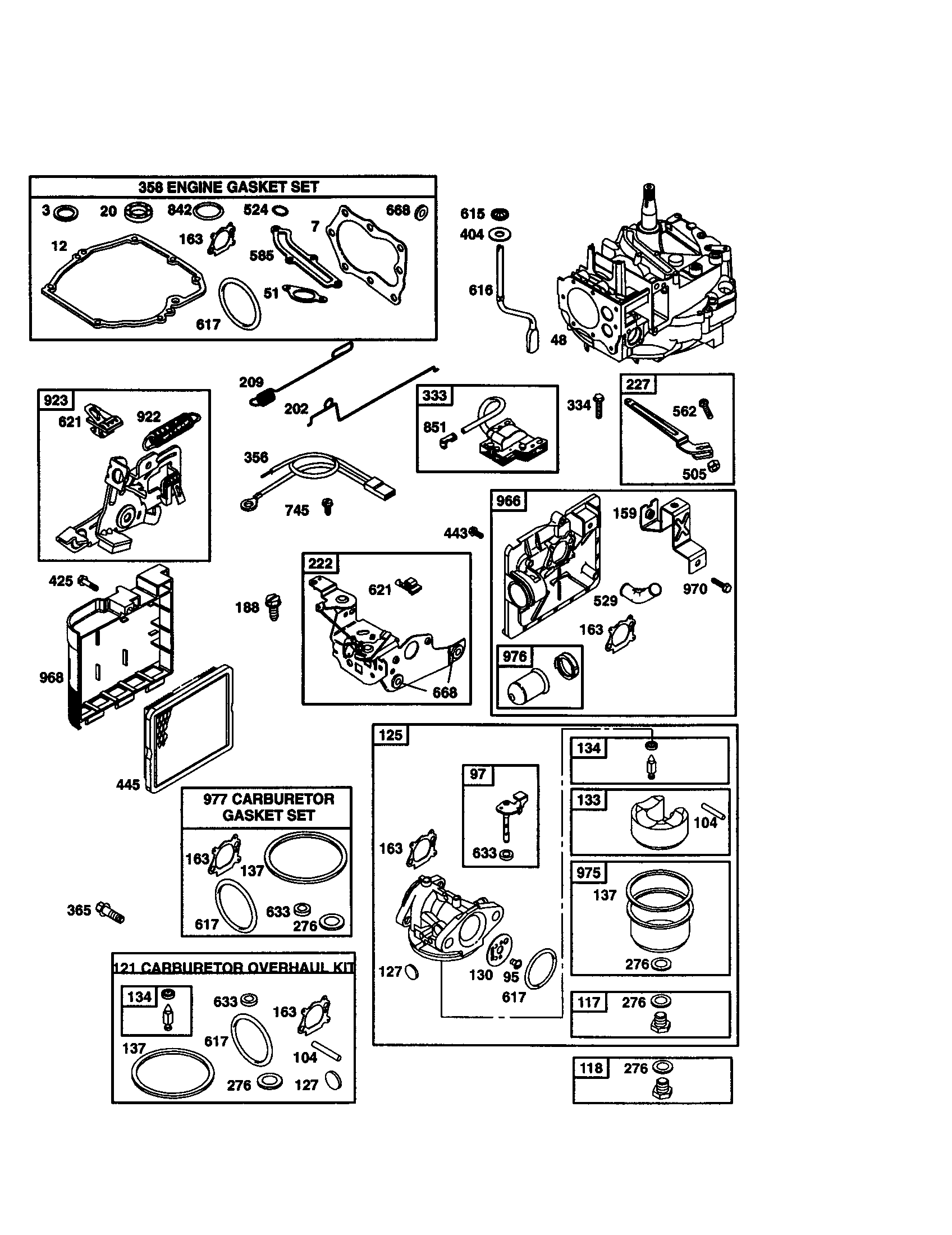 Carburetor/short block