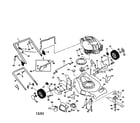 Craftsman 917371490 engine/housing/handle diagram
