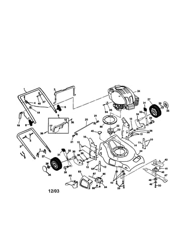 Engine/housing/handle