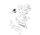 NordicTrack 831283192 console/seat frame/side shields diagram