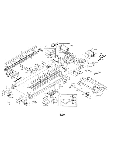 Walking belt/motor