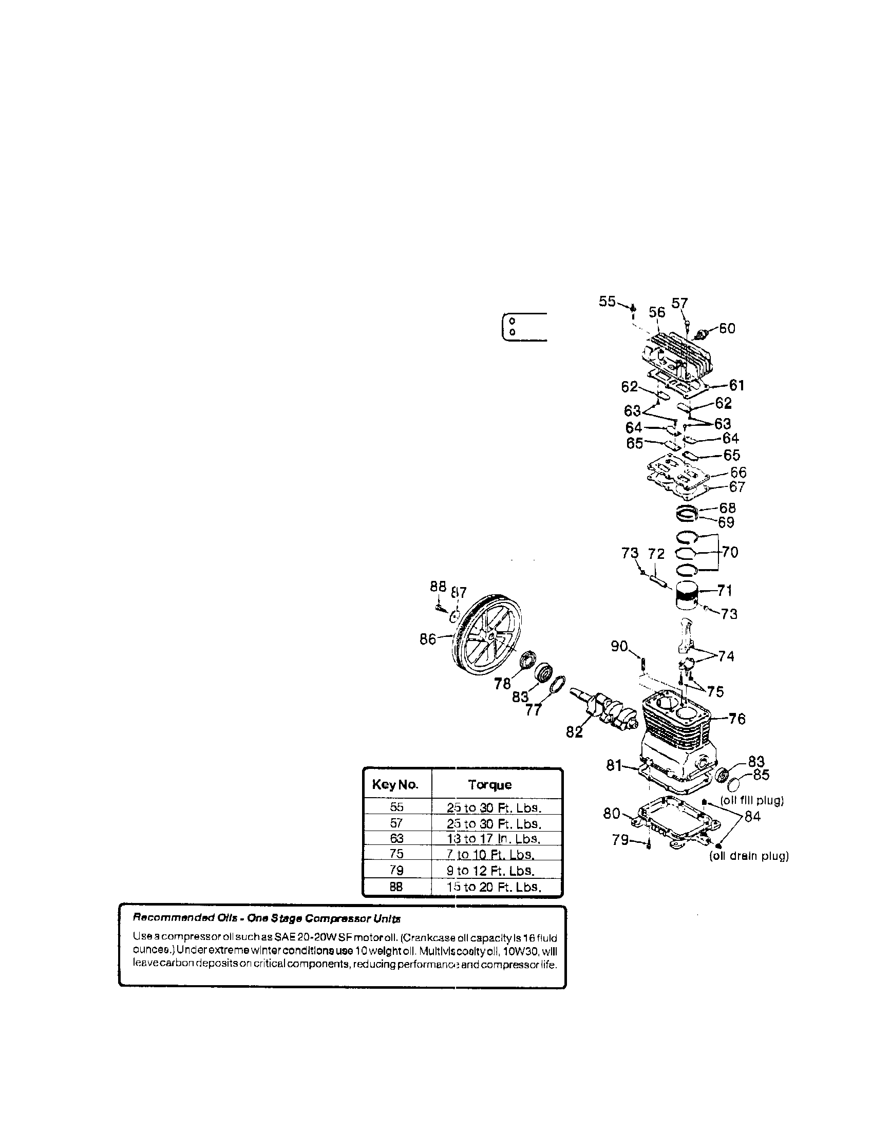 Base/flywheel/crankcase/cylinder