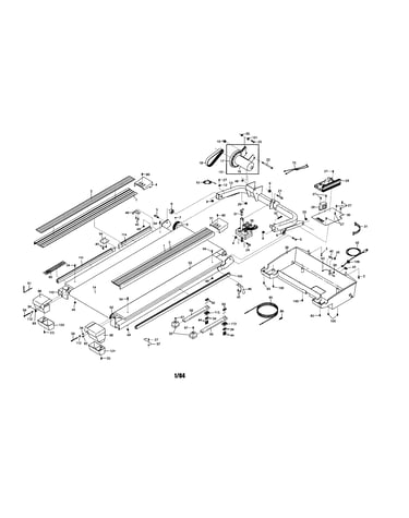 Walking belt/motor/motor belly pan