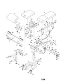 Bench frame/backrest/curl pad