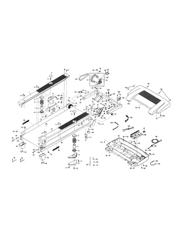 Walking belt/motor/motor hood
