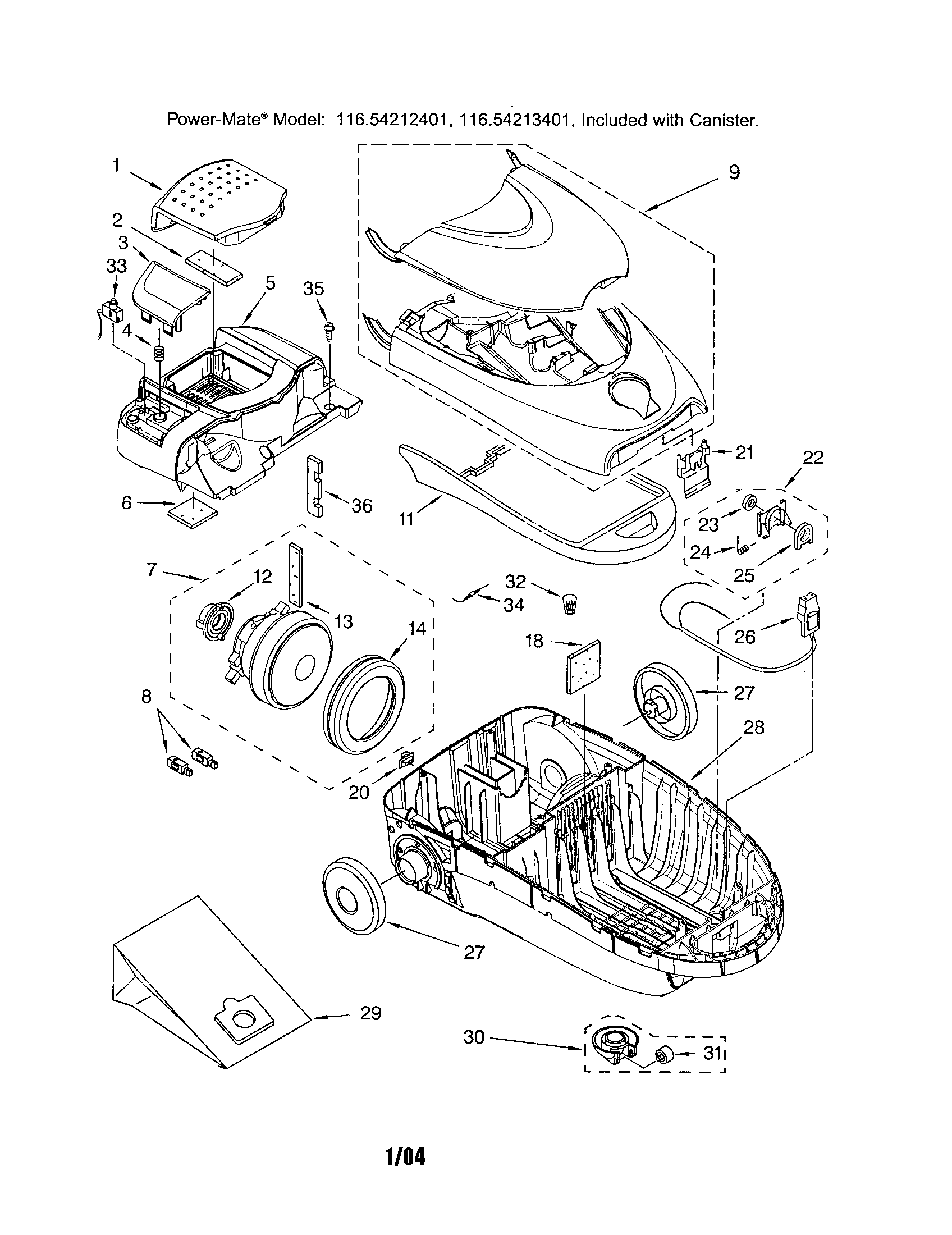 CANOPY/BASE/WHEELS