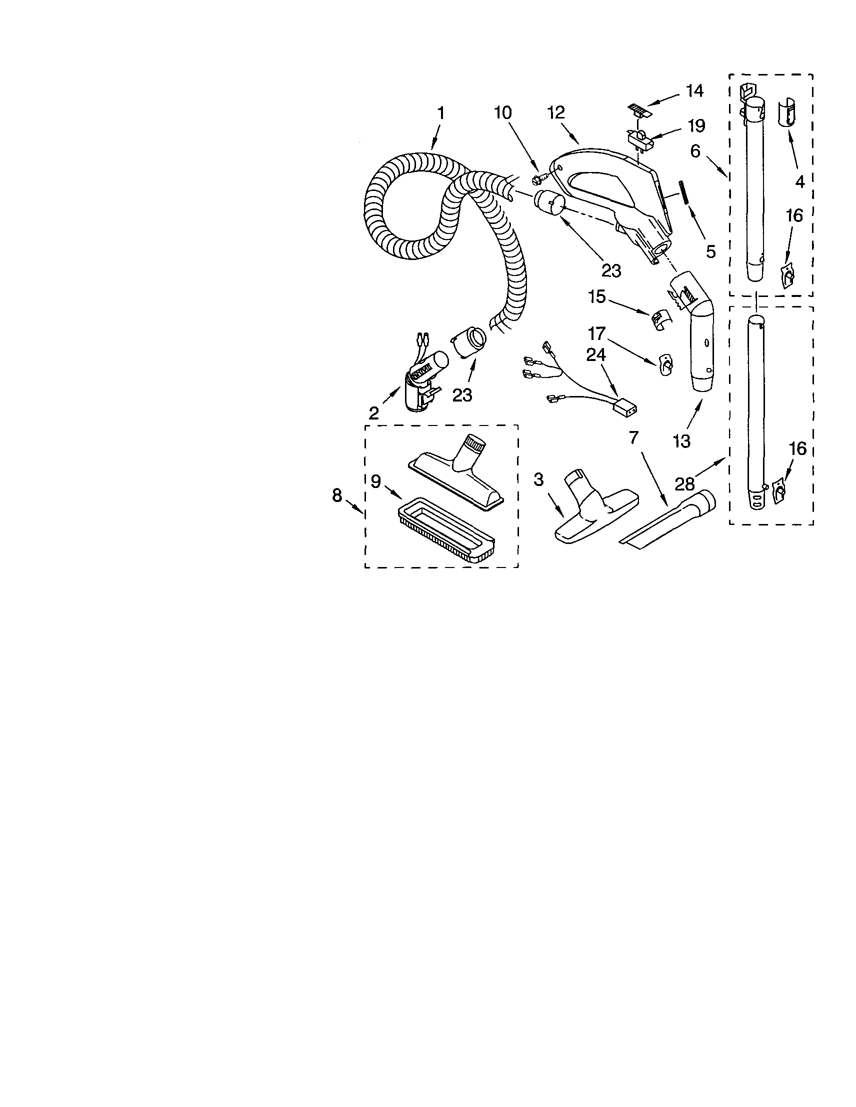 Hose and attachment