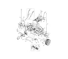 Troybilt 31AH5W75063 wheels/axle/frame/cover diagram
