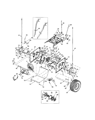 Wheels/axle/frame/cover