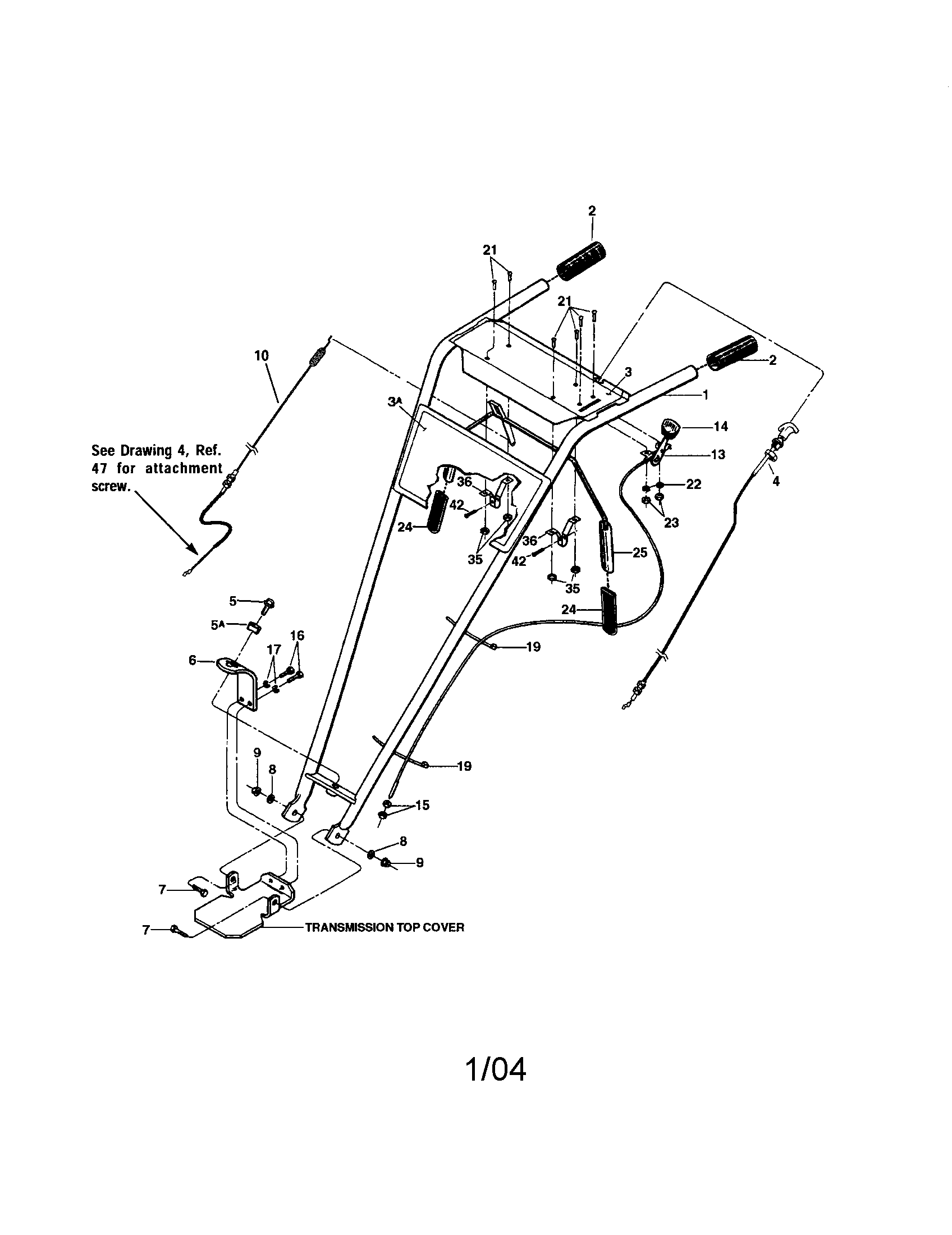 Handlebars/wheel gear control