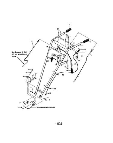 Handlebars/wheel gear control