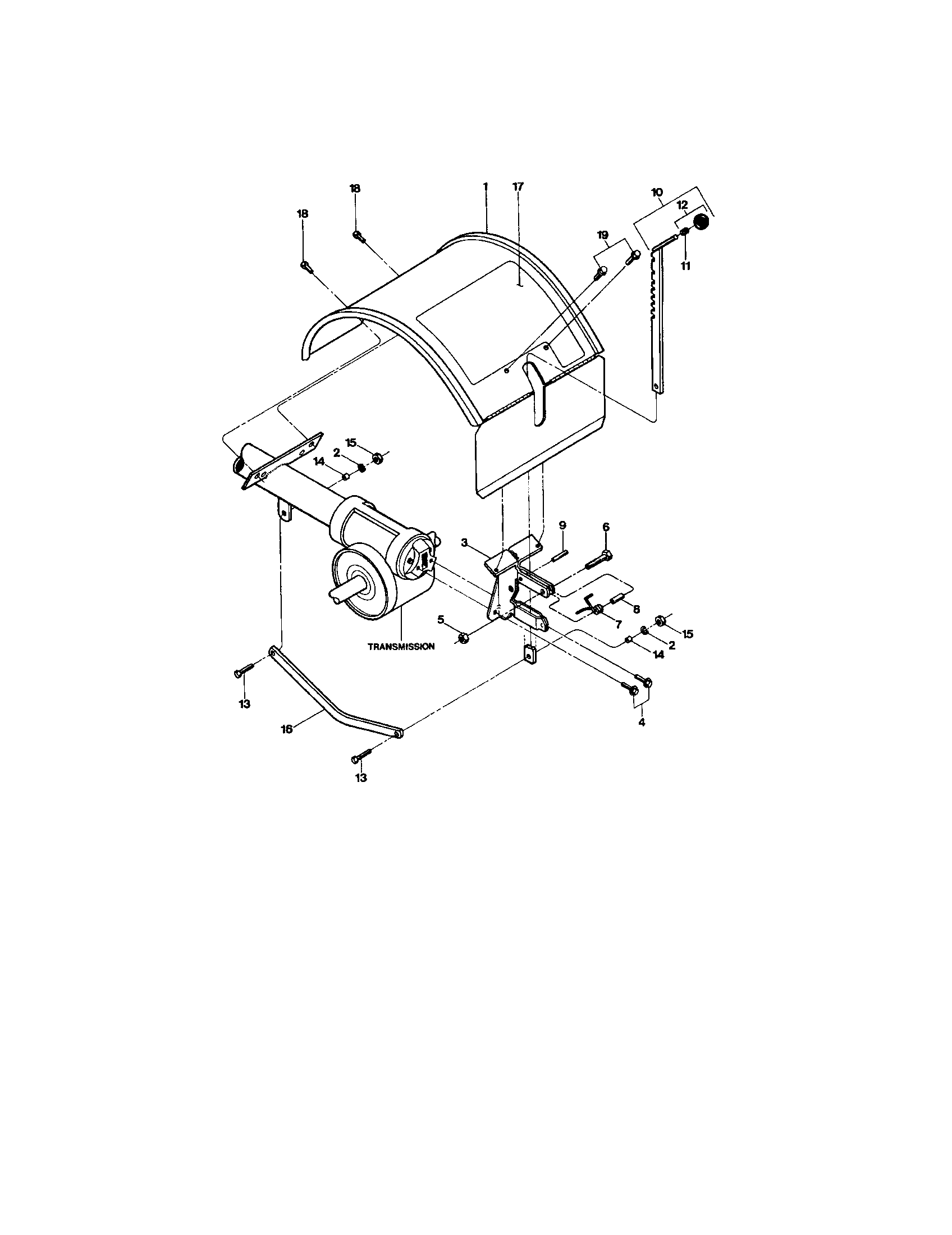 Hood-tine cover/bar