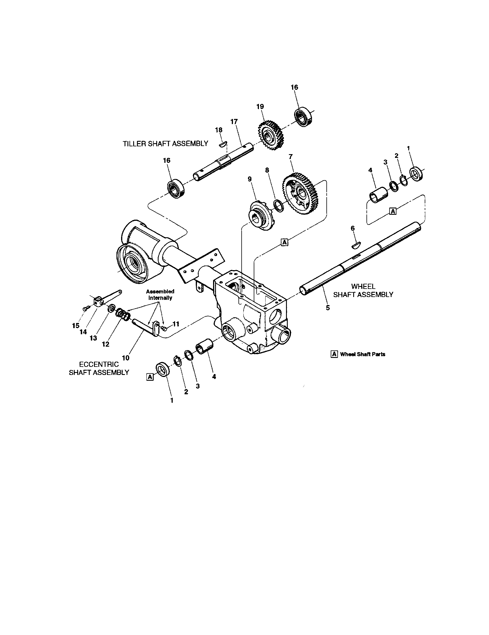 Oil seal/gear-wheel drive/clutch