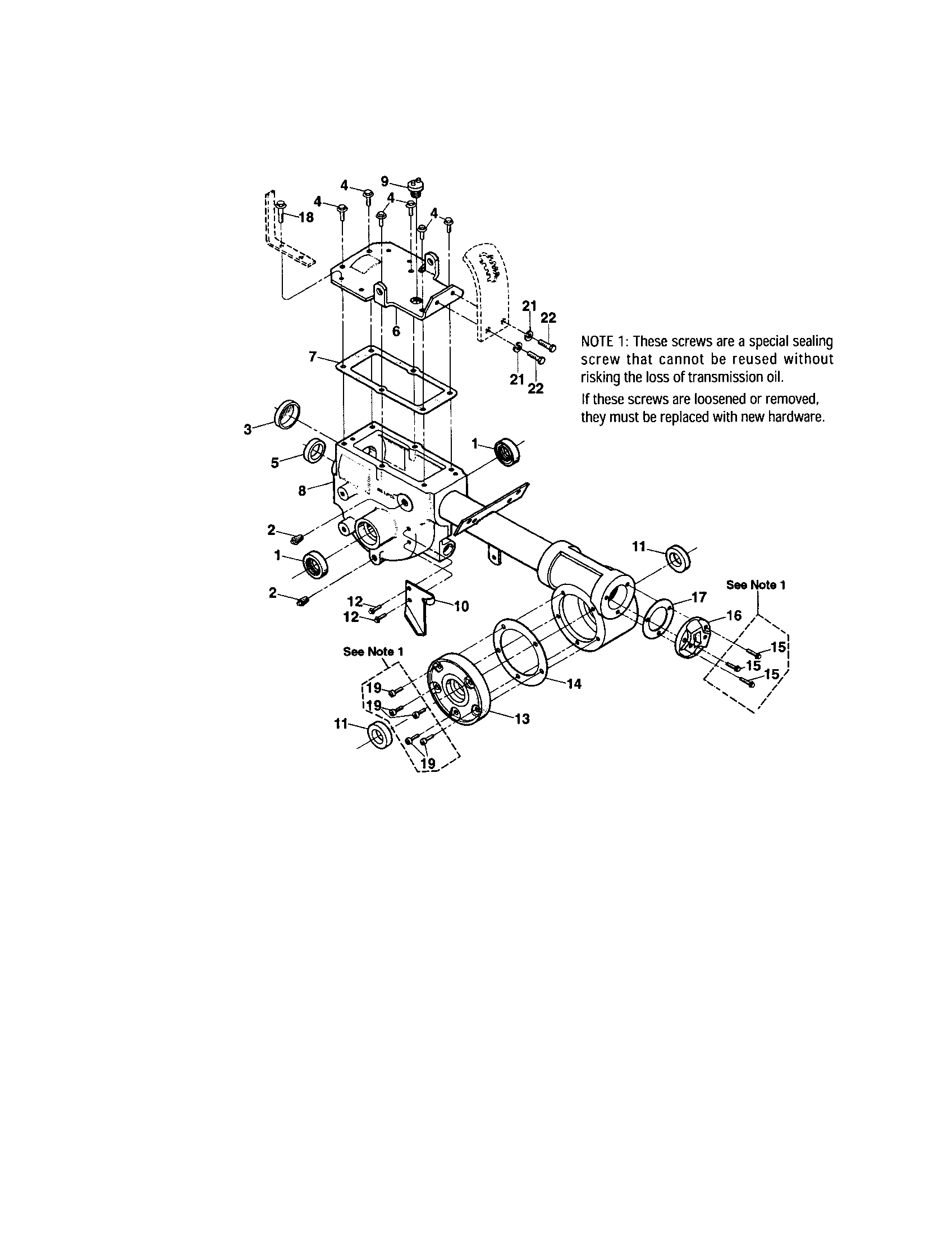 Transmission case/oil seal
