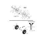 Troybilt 12194 tines/wheels/tires diagram