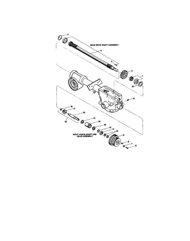 Shim/main drive shaft