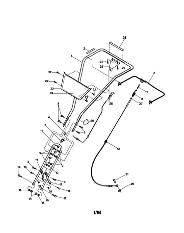 Handlebars/clutch cables