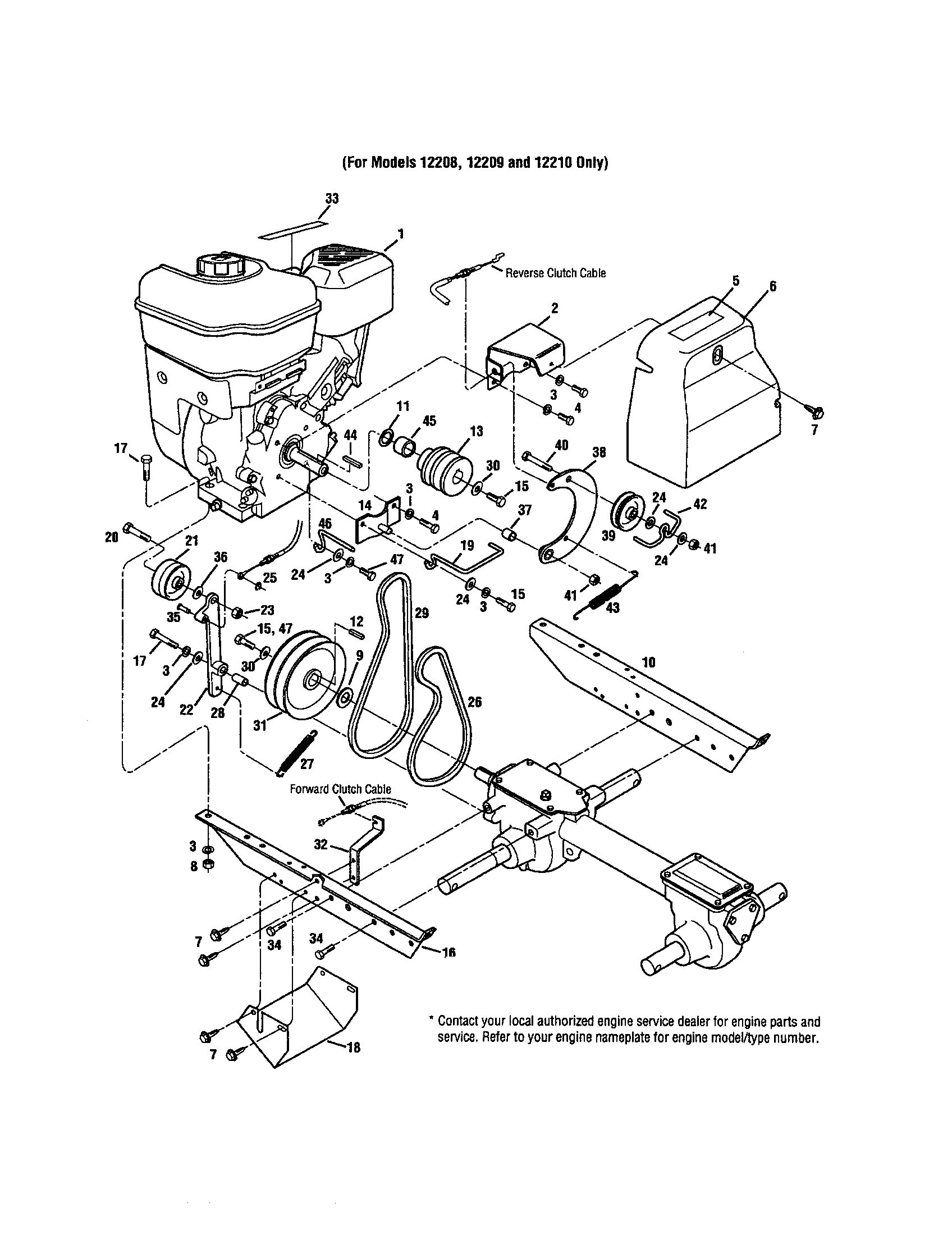 Engine/brackets/belt drive systems