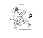 Troybilt 12217 engine/brackets/belt drive system diagram