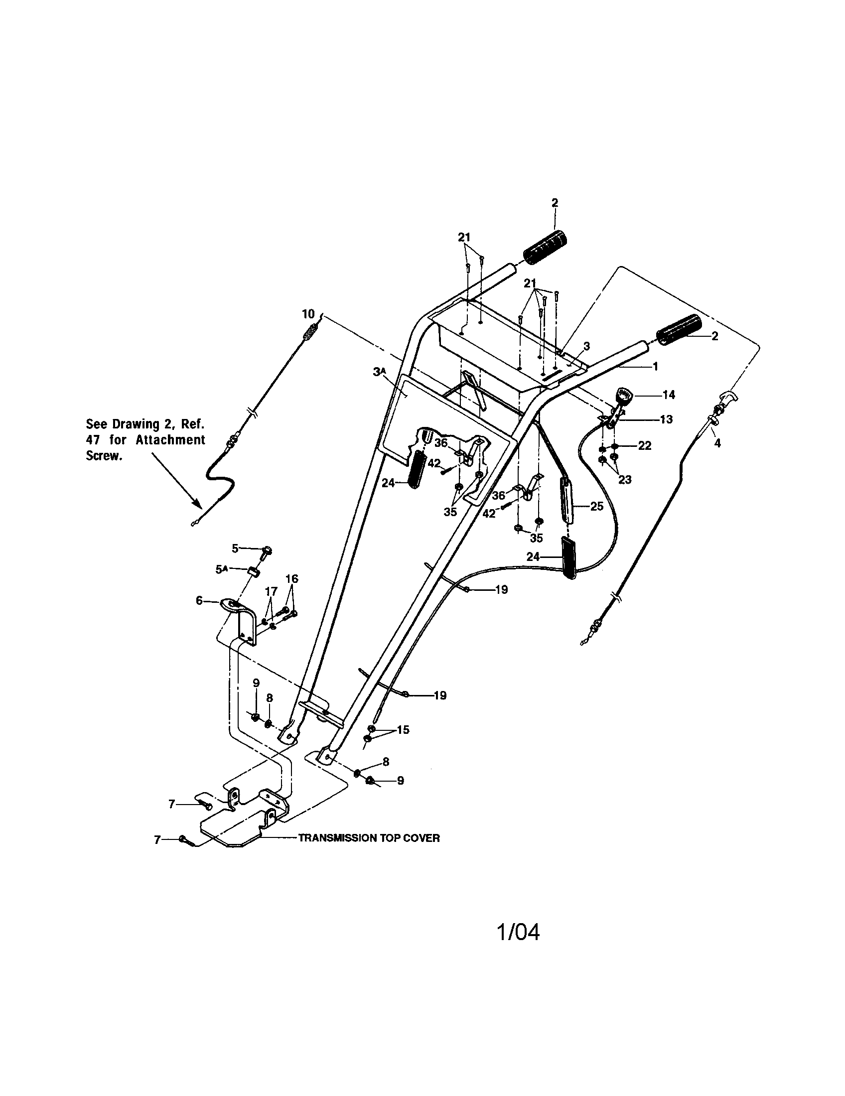 Handlebar/wheel gear control