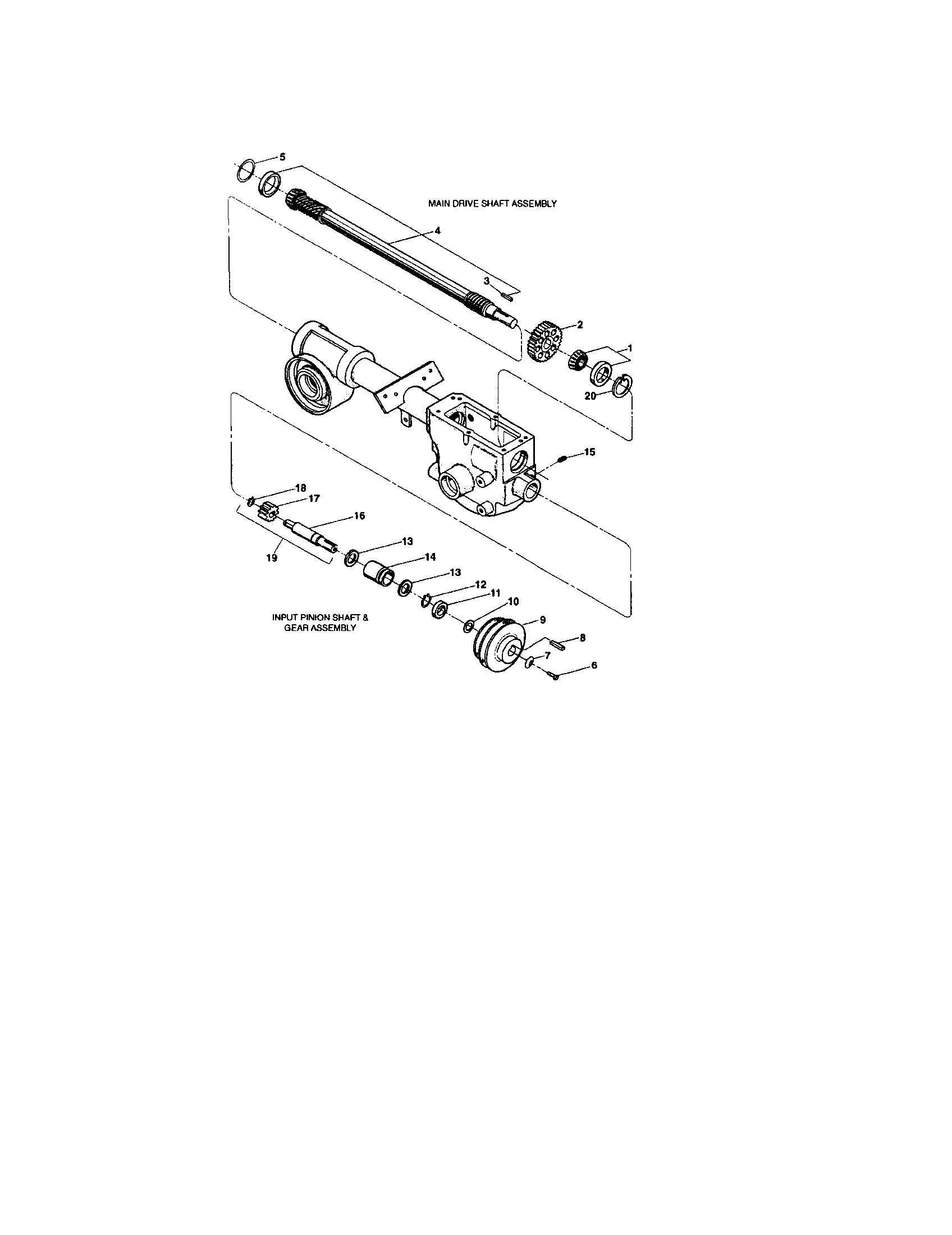 Main drive shaft