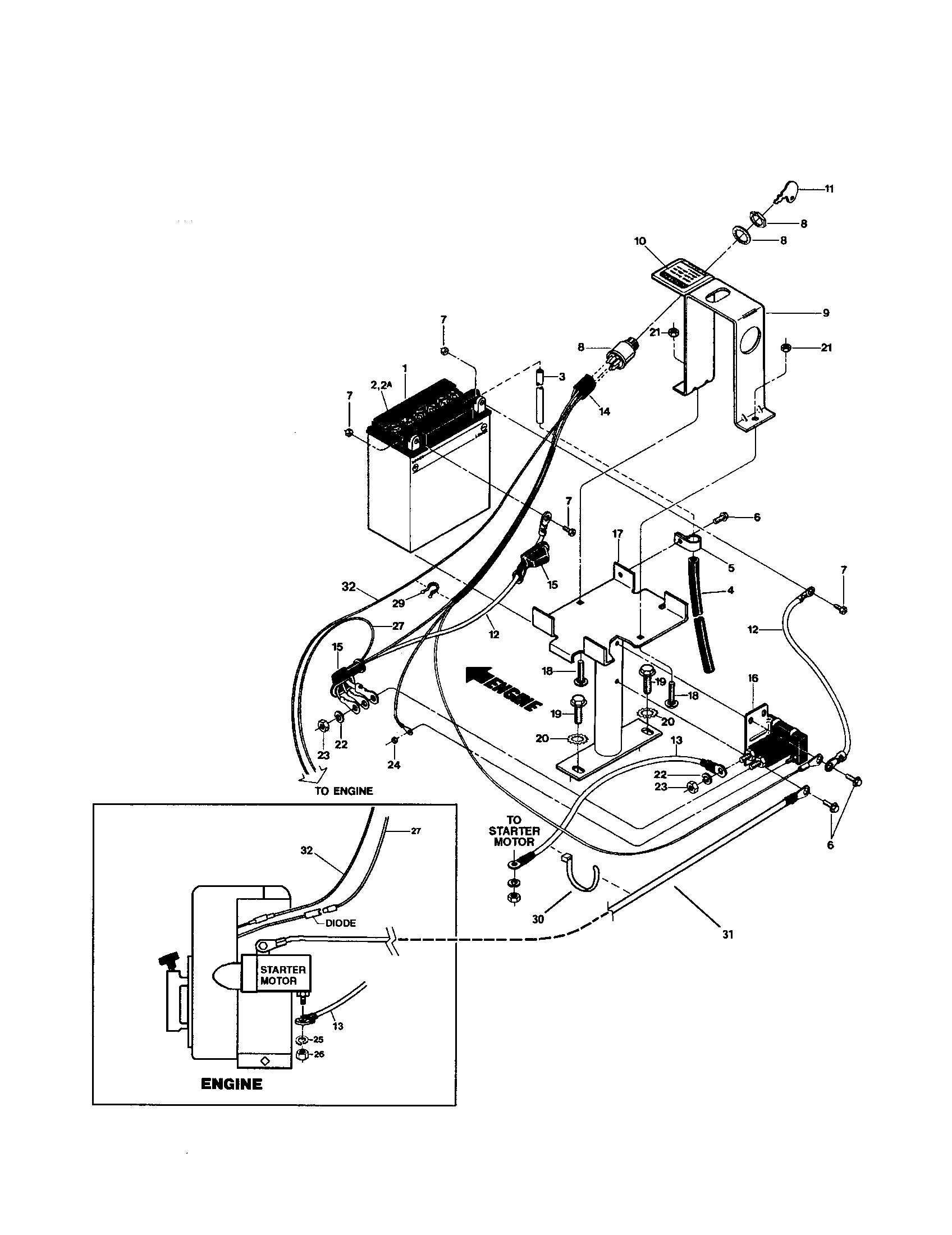 Battery/ignition