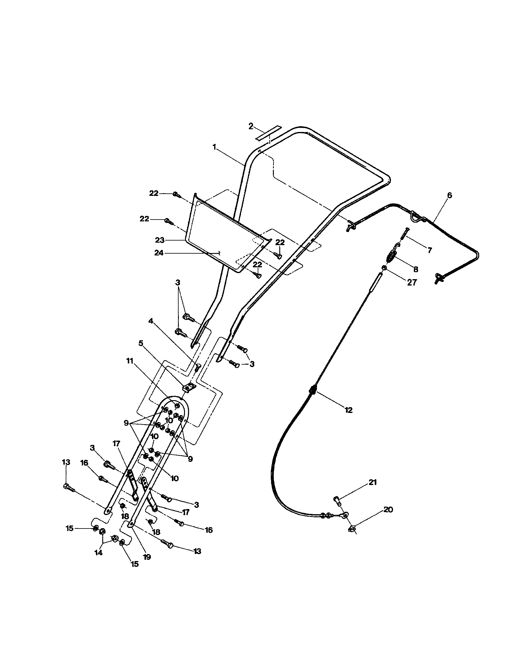 Handlebars/clutch cable/hardware