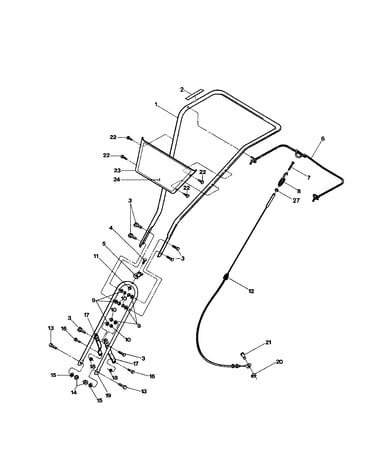 Handlebars/clutch cable/hardware
