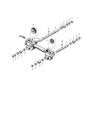 Wheel and tiller shaft assemblies