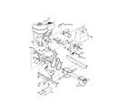 Troybilt 12209 engine/belts/drive pulley diagram