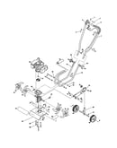 Handlebar/axle/wheel