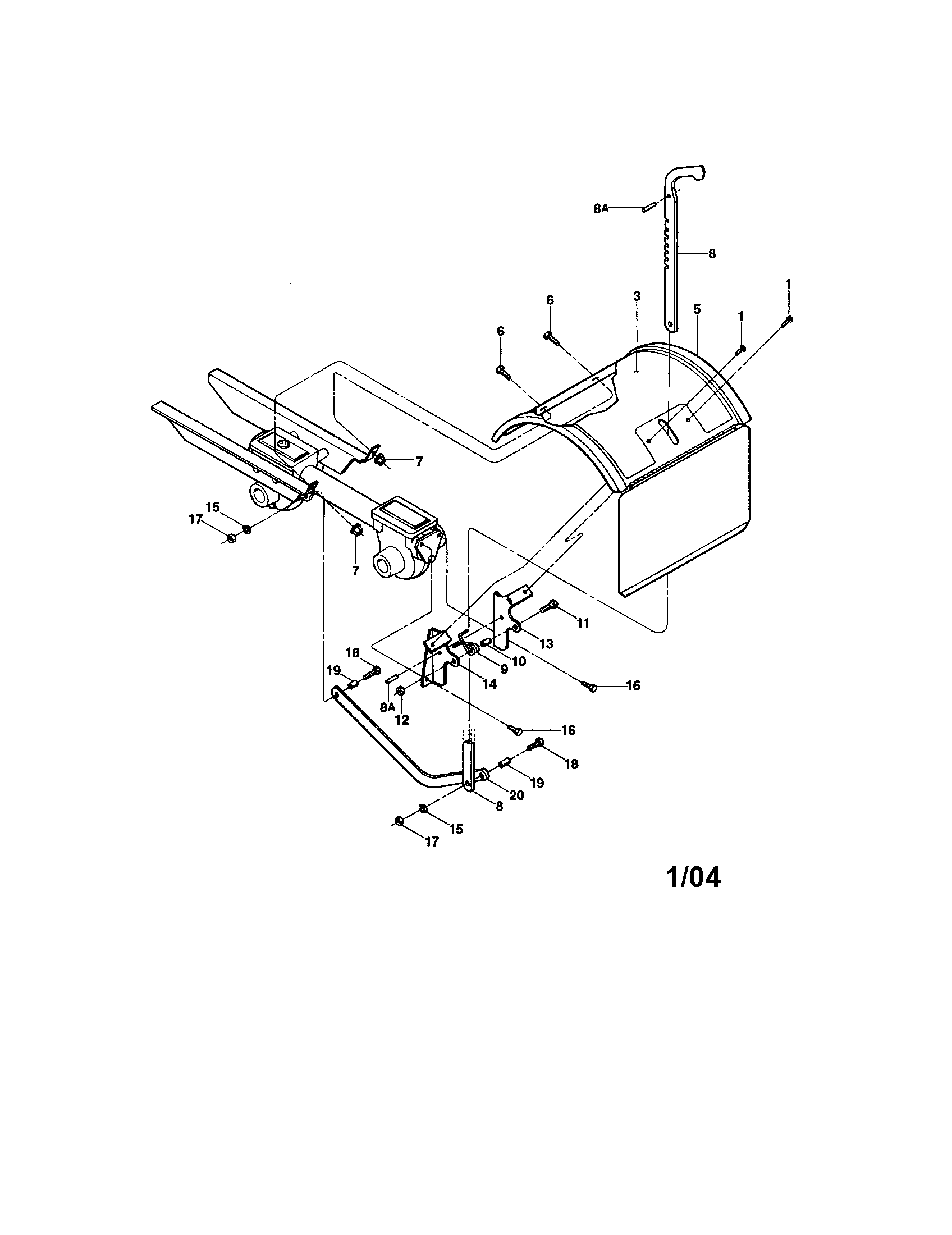 TINE HOOD/DRAG BAR