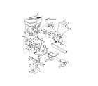 Troybilt 21A-634B063-2001 engine/pulley diagram