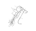 Troybilt 21A-634F063 handlebar/cable diagram