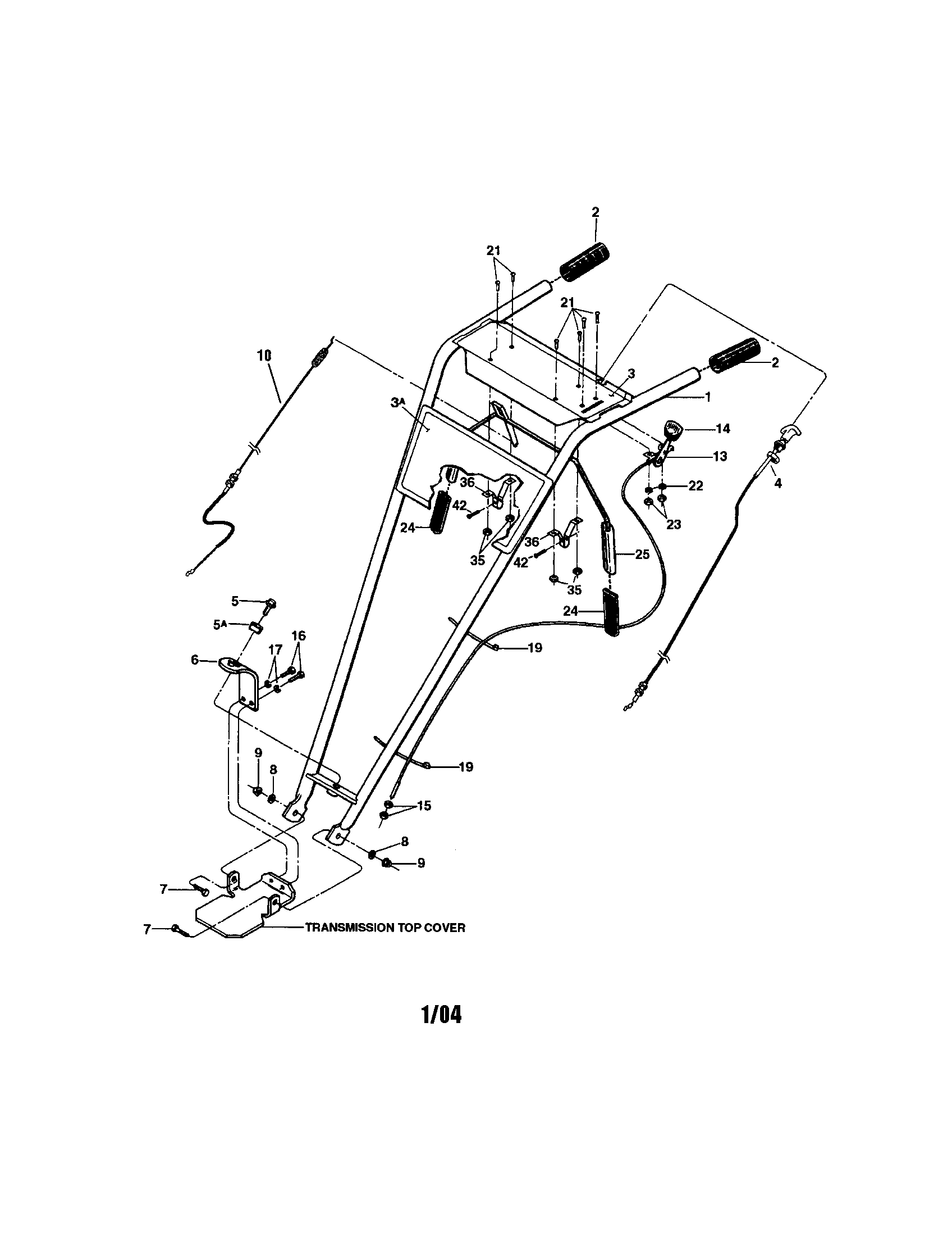 Handlebar/wheel gear control