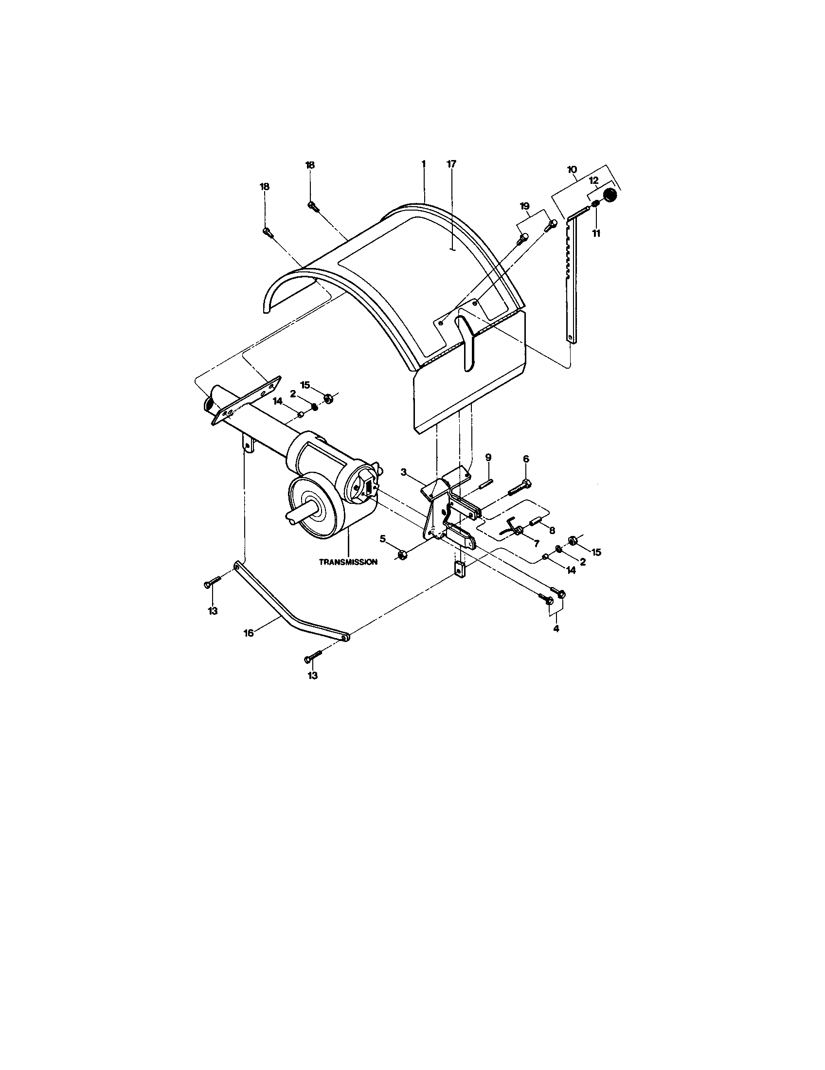 Hood-tine cover/bar