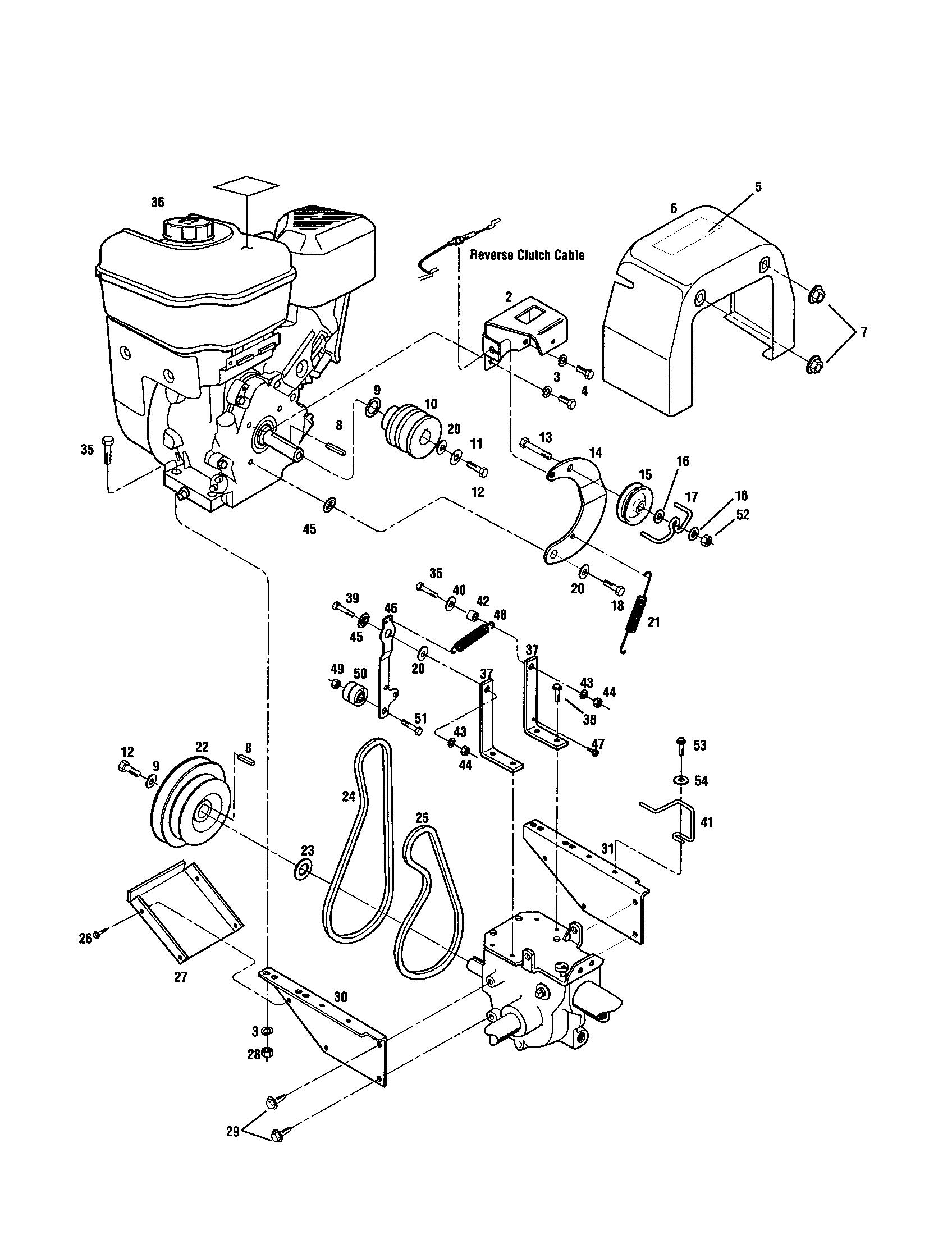 STABILIZER/COVER/TRANSMISSION PULLEY