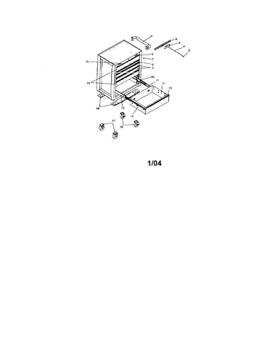 6 drawer ball bearing roll away