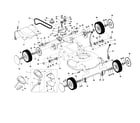 Craftsman 917371420 drive belt/wheels/gear case diagram