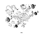 Craftsman 917371460 housing/handle/engine/wheels diagram