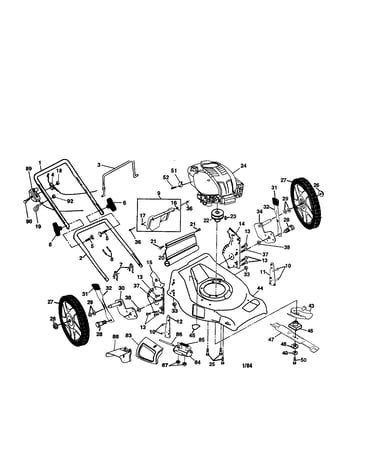 Handle/engine/housing
