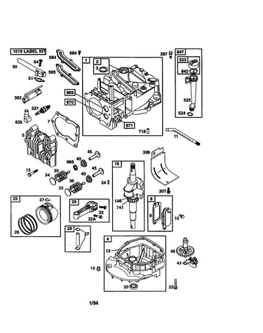 Cylinder/sump engine