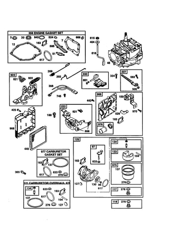 Short block/carburetor